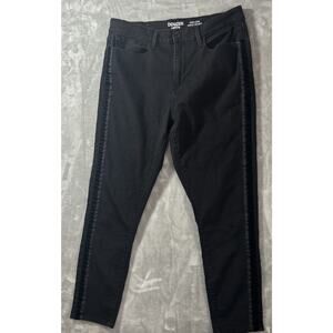 Denizen Levis Womens Jeans 16 Black High Rise Ankle Skinny Dark Wash Denim